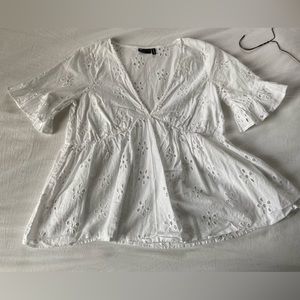 ASOS white cotton blouse sz 4